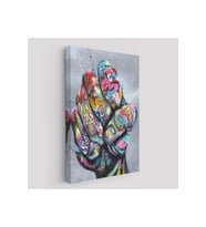 Punch Banksy Kanvas Tablo-5310