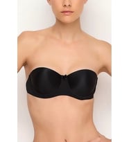 pilelistore  1505 Straplez Sırt Şeffaf Sütyen (Siyah)