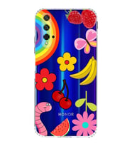 PrintiFy Honor 20 ile Uyumlu Water Color 5  Kamera Korumalı Şeffaf  Kılıf