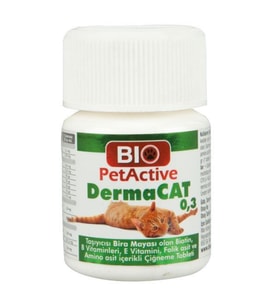 Bio Pet Active Dermacat Kediler Için 0,3 Sarmisakli Maya Tableti 75 Adet