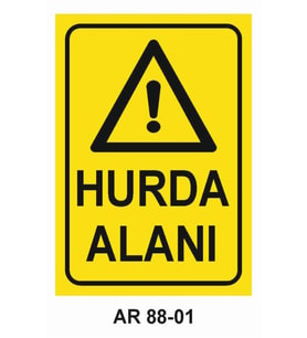 İŞ GÜVENLİĞİ UYARI LEVHASI 1 ADET PVC 21 X 29CM