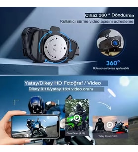Q28 Kameralı Motosiklet Kask Kulaklığı