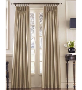 Lexroo Suni ipekten festival çadırı perdesi, kıvrım katlı, 76,2 x 241,3 cm, kum rengi