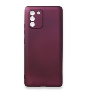 Samsung Galaxy A91 / S10 Lite Kılıf First Silikon - Mürdüm