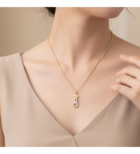 XUPİNG JEWELRY FERMUAR MODEL ZİRKON TAŞLI KOLYE