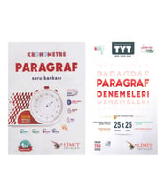 Limit TYT Kronometre Deneme ve Paragraf Soru Bankası Seti 2 Kitap