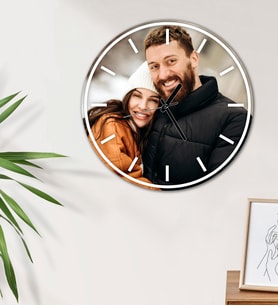 Kişiye Özel Fotoğraflı UV Baskılı Duvar Saati