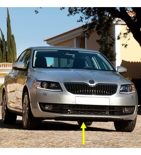 Skoda Octavia 3 A7 2013-2017 Ön Tampon Alt Kaplama Spoyler 5E0807611