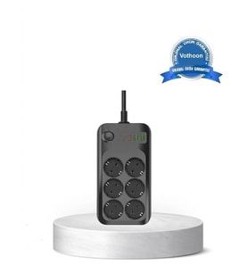 Akım Korumalı 6 lı Priz 2xusb 2xtype-c Çıkış Yüksek Gerilim Koruma Çoklu Priz Çoğaltıcı