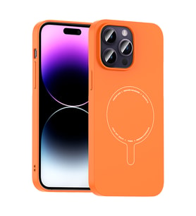 iPhone 14 Pro Max Kılıf M-Safe Şarj Özellikli Kamera Korumalı Elio Sert PC Kılıf