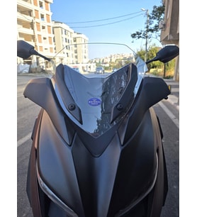 MOTOCAM Yamaha Xmax Ön Cam 2018-2022 Model 36cm Şeffaf Renkli 4mm SPORTİF