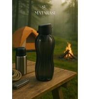 Suluk & Su Şişesi & Sporcu Matara Füme 1 lt