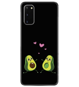 Samsung A02S A03S A10 A12 A13 A21S A22 Kılıf Desenli Silikon Aşık Avokadolar 1642