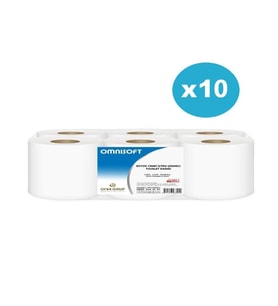 Omnisoft 10 Koli Büyük İçten Çekmeli Cimri Tuvalet Kağıdı 30 kg 60 Rulo