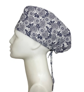 Girdap Desenli Doktor Hemşire Aşçı Cerrahi Bone Hastane Bone Bandana M446