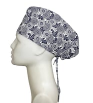 Girdap Desenli Doktor Hemşire Aşçı Cerrahi Bone Hastane Bone Bandana M446