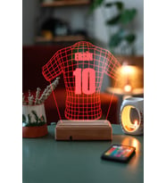 Futbol Sevenlere Hediye Tasarım 3D Led Forma Gece Lambası