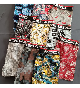 10 'lu Karışık Desenli %100 Pamuk Penye Erkek Boxer Set (Çok Renkli)