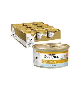 Purina Gourmet Gold Kıyılmış Ton Balığı Etli Kedi Konservesi 85 gr x 12'li Paket