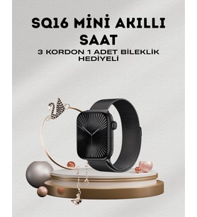 SQ-16 Mini Series 10 – Dokunmatik Akıllı Saat Kalp Ritmi, SpO2, Uyku Takibi