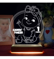 Kız Bebeklere Özel 3d Led Lamba