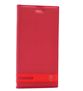 LG K10 2017 Kılıf Elite Kapaklı Kılıf (Kırmızı)