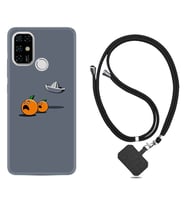 Casper E30 F20 X20 Kılıf Boyun Askılı Silikon Orange Escape 1374