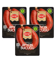 Danet Tescilli Afyon Sucuğu Fermente 300 g x 3 Adet