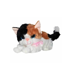Miyavlayan Sesli Peluş Kedi 35cm (Çok Renkli)