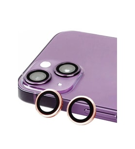 Newface Apple iPhone 15 Raze Metal Kamera Lens - Pembe