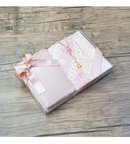 Hediyelik Seccade Pembe Şal ve 99 İnci Tesbih