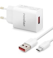 Nodar Micro USB Hızlı Şarj Seti 12W 2.4A USB Adaptörlü - Beyaz ND1004