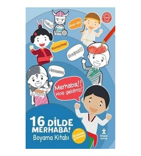 16 Dilde Merhaba Boyama Kitabı