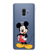 Samsung Galaxy S9 Plus  Kamera Korumalı Kapak Mickey Mouse Tasarımlı  Şeffaf Kılıf
