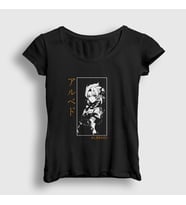 Presmono Kadın Siyah Albedo Oyun Genshin Impact T-Shirt 356249tt