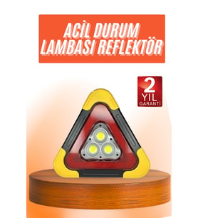 Reflektör Güneş Enerjili Taşınabilir Portatif Acil Güvenlik Işığı Araba Acil Uyarı Işığı