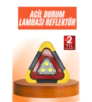 Reflektör Güneş Enerjili Taşınabilir Portatif Acil Güvenlik Işığı Araba Acil Uyarı Işığı
