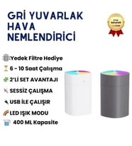 H2O 2'li Kare 400 ML Ultrasonik Renkli Kare Hava Nemlendirici