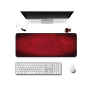 SonicTouch Klavye Mousepad 40x90cm Dikişsiz Pürüzsüz Sıvı Geçirmez Kaymaz Taban Kızıl Doku