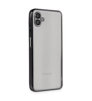Samsung Galaxy A04 Kılıf Razer Lensli Silikon - Siyah