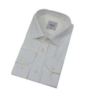 Erkek Slim Fitt Likralı Uzun Kol Kulplu Gömlek 2358 BGL-ST04384 (Beyaz)