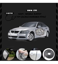 Bmw E90 Oto Araç Kapı Koruma Fitili 5metre Parlak Siyah Renk
