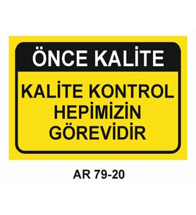 İŞ GÜVENLİĞİ UYARI LEVHASI 1 ADET PVC 21 X 29CM