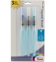 Lexroo Arts Aquash sulu boya fırçası, ince uç, 3 paket boyunda, 0,5 çeşit