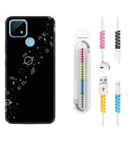 Realme C11 C21 C21Y C25Y C11 2021 Kılıf Kablo Koruma Spiral Silikon Planet 1620