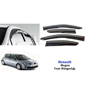 Renault Megane 2 Mugen HB Cam Kenar Rüzgarlığı 2003-2011