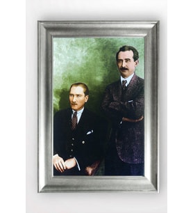 Gümüş Çerçeveli Atatürk Tablo cv1052