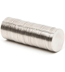 Adet 15x1 mm Yuvarlak Güçlü Neodyum Mıknatıs (Çap 15 mm Kalınlık 1 mm)