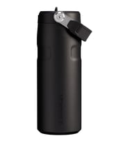 Stanley The IceFlow Flip Straw 2.0 Pipetli Termos 0.47 LT (16 OZ) - Black 2.0 (Siyah)
