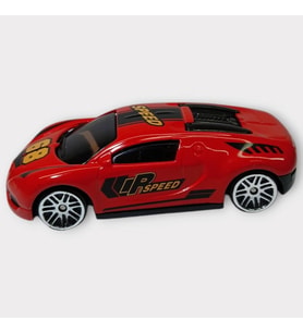 Metal Mini Arabalar 8 cm - Kırmızı - 4 - 1 ADET